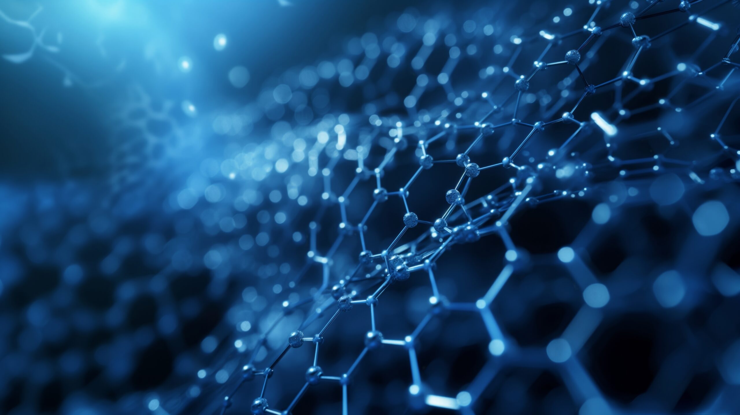 Graphene molecular grid, graphene atomic structure concept